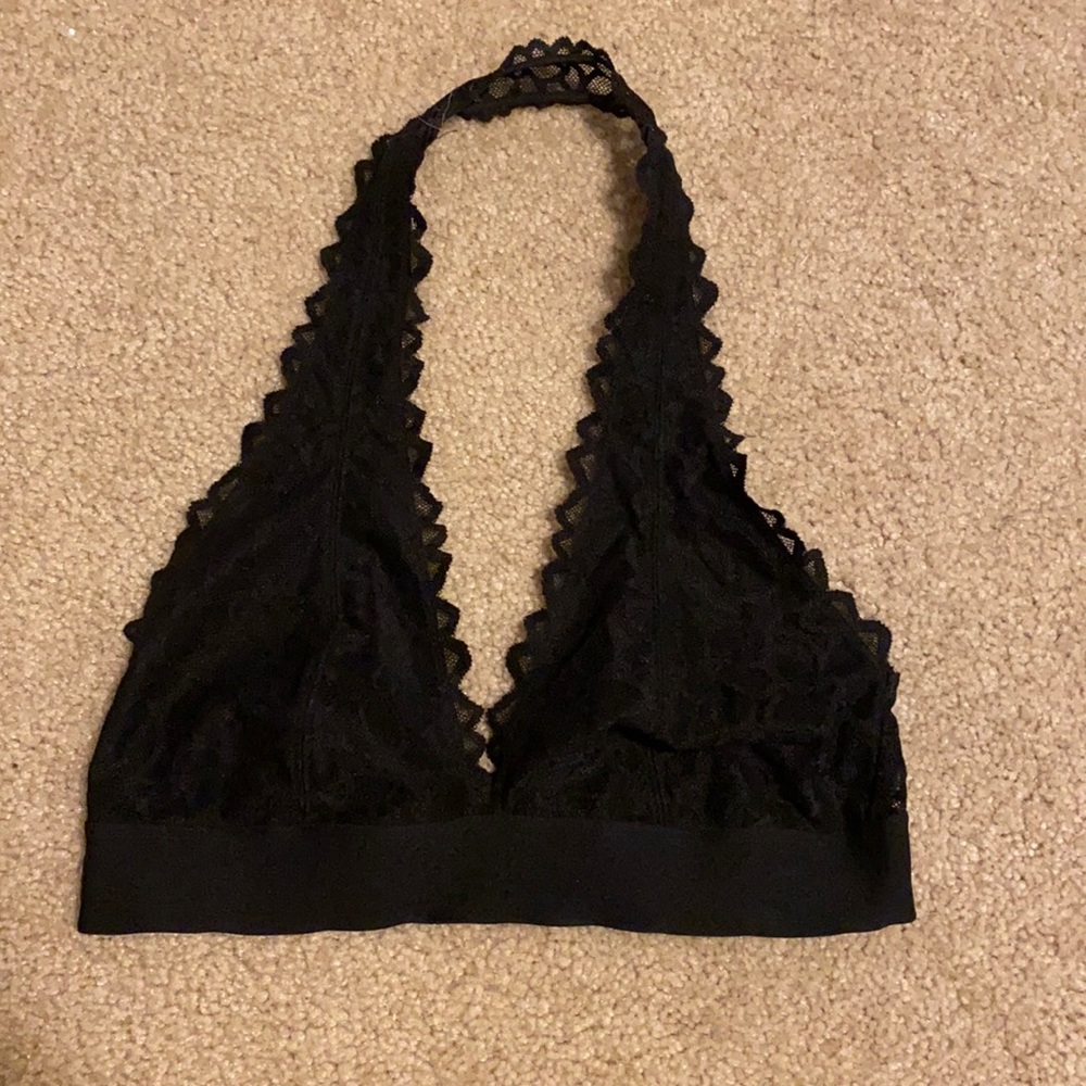 Pink Small lace halter Bralette